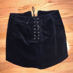 Forever 21 Velvet Mini Skirt